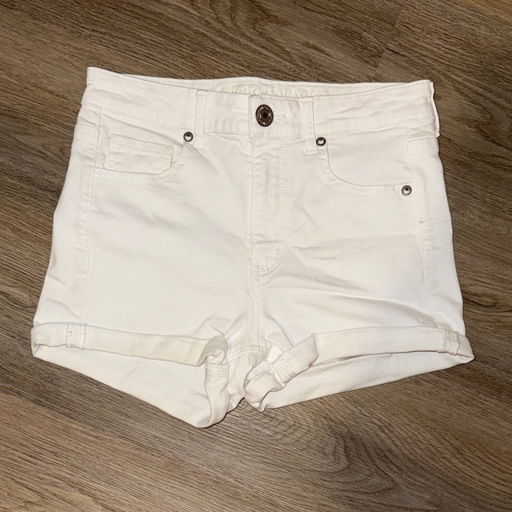 american eagle super stretch high waist shorts size 4